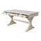 International Concepts Executive Desk, with Canyon Base 32 in D X 32 H, 30 W X Hardwood, Unfinished K-OF64T-64C - alternate 2